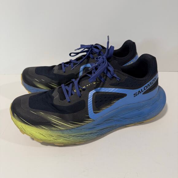 Salomon Men\'s Glide Max TR Trail Running Shoes Blue‎ Black 10 Outdoor Hike